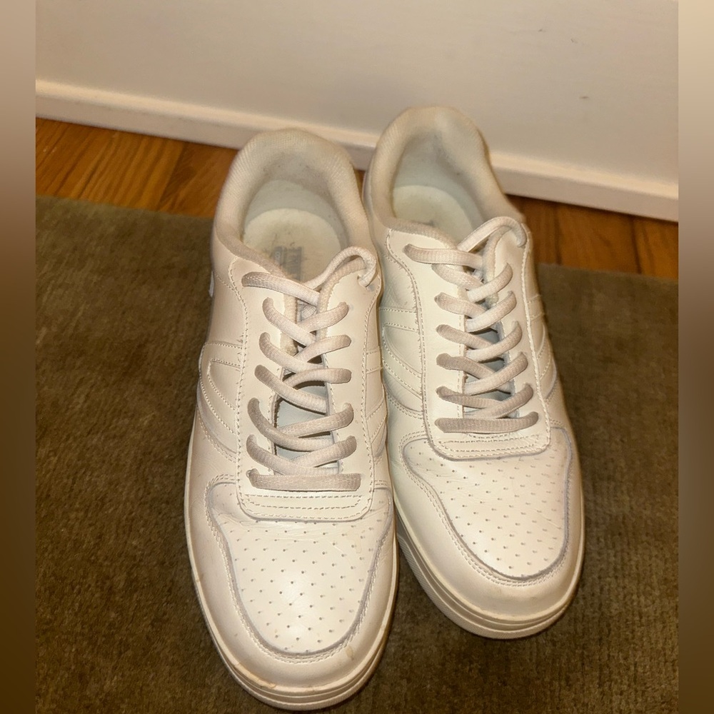 Tretorn White Leather Court Sneakers Women’s